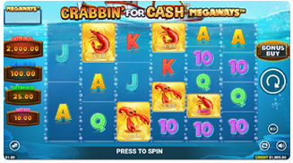 Crabbin' For Cash Megaways Rozgrywka