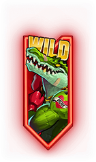 Czerwony Wild Symbol Man vs Gator